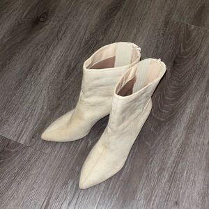 Suede tan booties